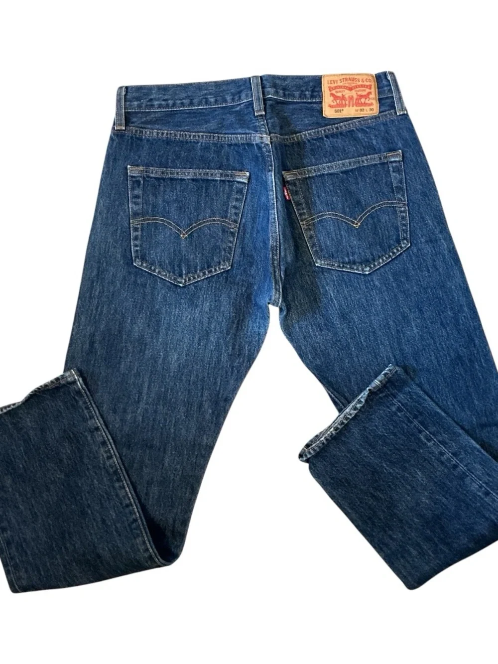 Levis 501 Jeans Mens 32x30 Actual (32x29)  Blue Denim Button Fly 100% Cotton